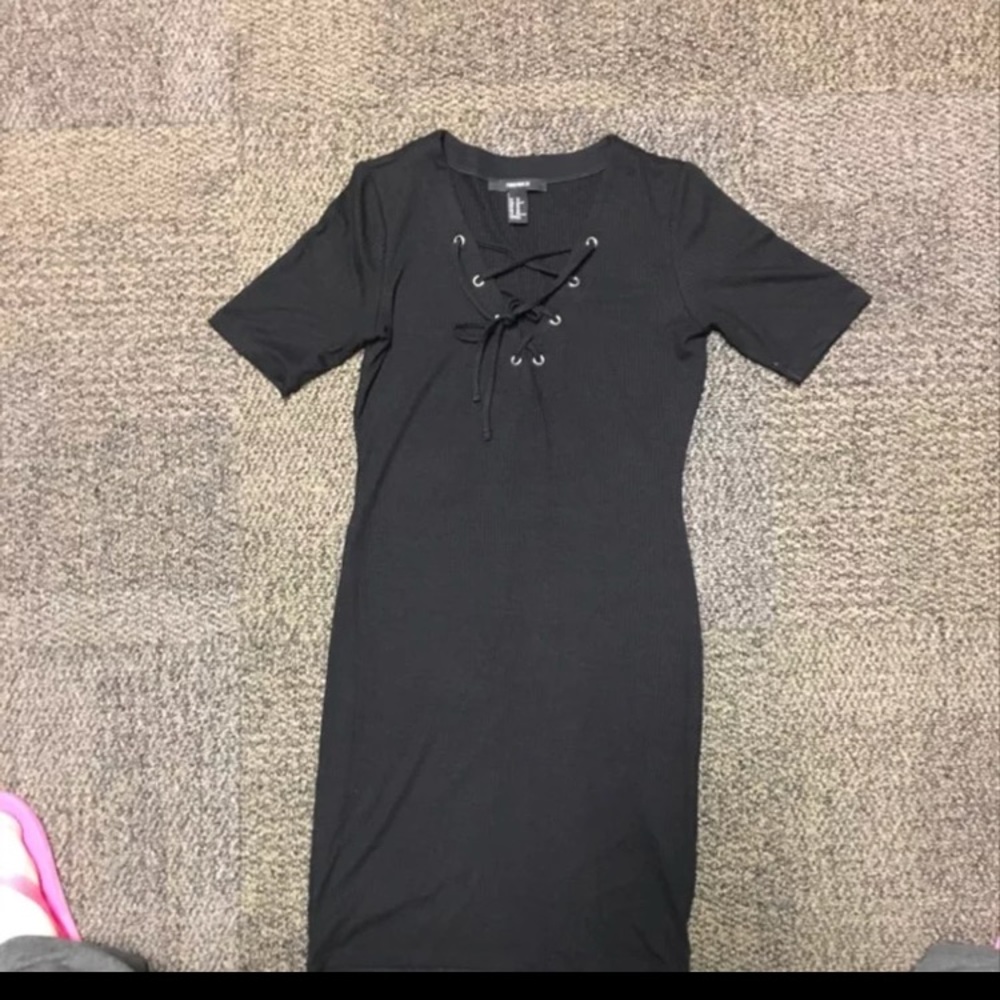 Black mini dress